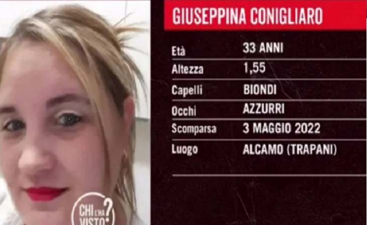 Alcamo: donna scomparsa, nessuna notizia di Giuseppina Conigliaro, la madre si rivolge a “Chi l’ha Visto”
