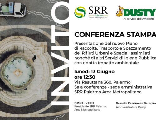 Palermo: Srr Pa e Dusty presentano il “piano integrato dei rifiuti” nei 6 Comuni palermitani.