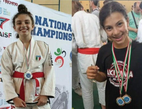 Cinisi: Ginevra Domino e Greta Di Maggio, due medaglie d’oro al Campionato Nazionale di Jujitsu.